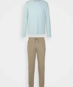 Pier One Uomo Pigiama - Light Blue/ Taupe