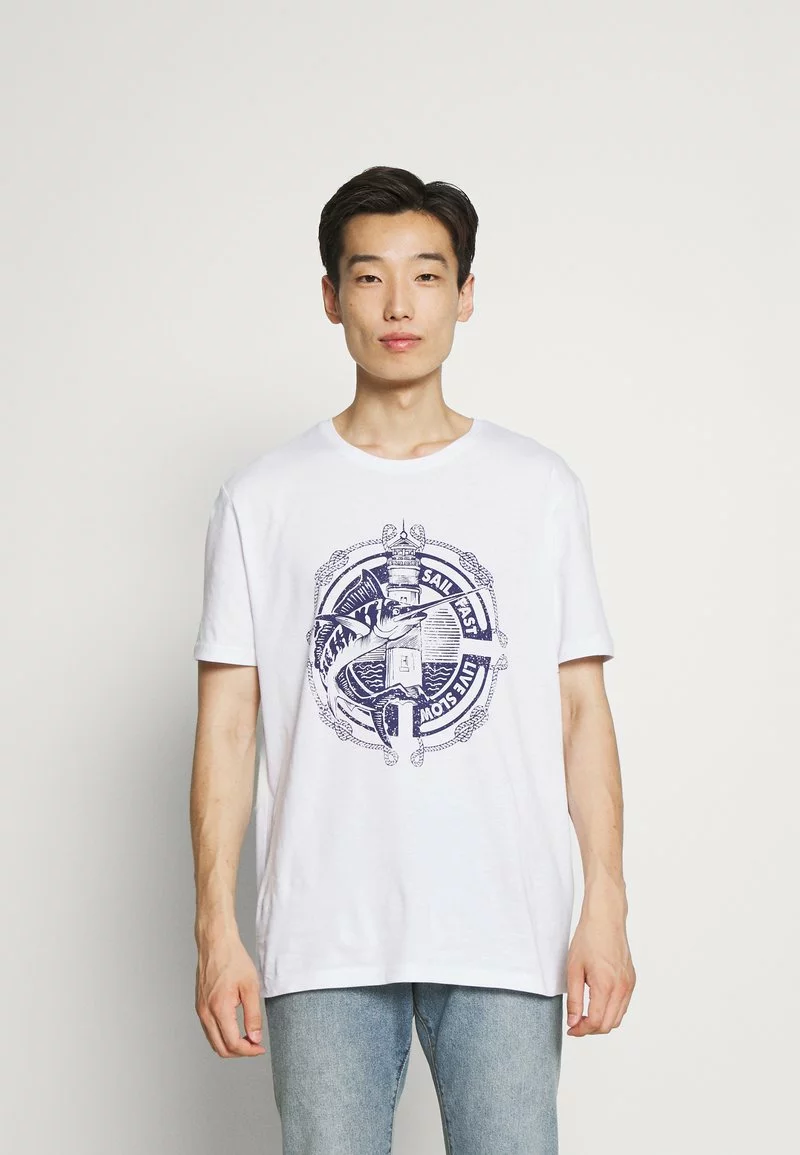 Pier One Uomo T-shirt Con Stampa - White 3 Pier One Uomo T-shirt Con Stampa - White