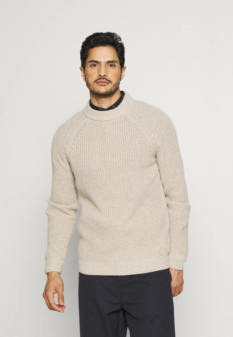 Pier One Uomo CHUNKY MOCKNECK JUMPER - Maglione - Mottled Beige 3 Pier One Uomo CHUNKY MOCKNECK JUMPER - Maglione - Mottled Beige
