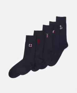 Pier One Uomo 5 PACK - Calze - Dark Blue