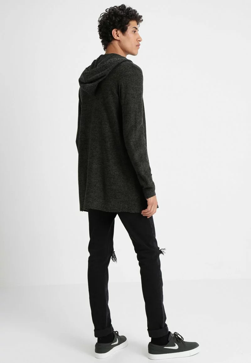 Pier One Uomo Cardigan - Black/olive 5 Pier One Uomo Cardigan - Black/olive - immagine 3