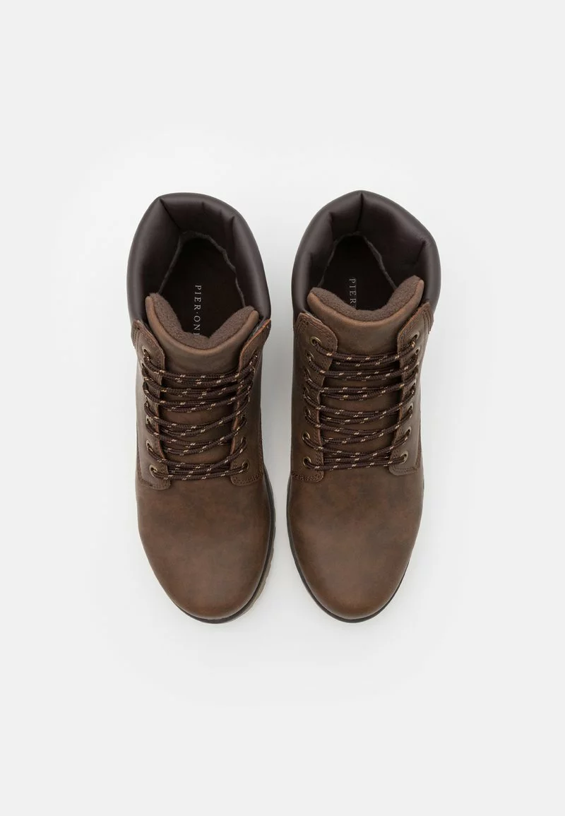 Pier One Uomo Stivaletti Stringati - Dark Brown 6 Pier One Uomo Stivaletti Stringati - Dark Brown - immagine 4