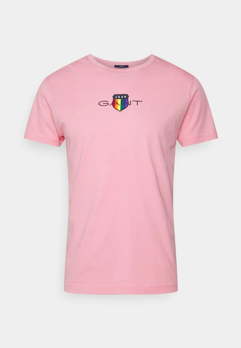 GANT PRIDE UNISEX - T-Shirt Print - Geranium Pink 3 GANT PRIDE UNISEX - T-Shirt Print - Geranium Pink