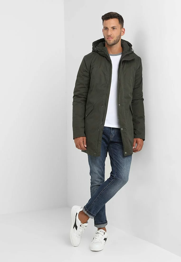 Pier One Uomo Parka - Dark Green 4 Pier One Uomo Parka - Dark Green - immagine 2