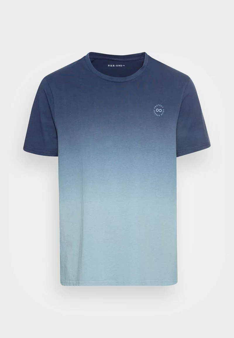 Pier One Uomo T-shirt Basic - Blue 6 Pier One Uomo T-shirt Basic - Blue - immagine 4