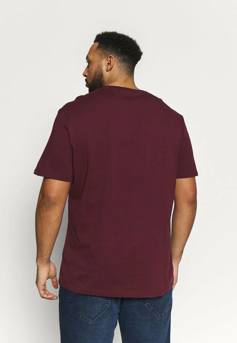 Pier One Uomo 2 PACK - T-shirt Basic - Dark Blue/bordeaux 5 Pier One Uomo 2 PACK - T-shirt Basic - Dark Blue/bordeaux - immagine 3