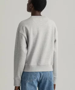 GANT Donna ICON G ESSENTIAL C-NECK - Sweatshirt - Light Grey Melange 9 GANT Donna ICON G ESSENTIAL C-NECK - Sweatshirt - Light Grey Melange -Moda Perfetta ba850a9a63134b52b61436cb4d418ae2