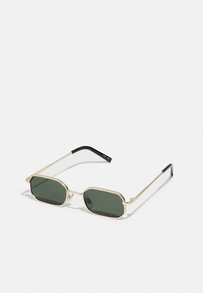 Pier One UNISEX - Occhiali Da Sole - Gold-colured/ Green 3 Pier One UNISEX - Occhiali Da Sole - Gold-colured/ Green
