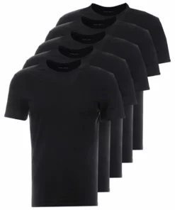Pier One Uomo 5 PACK - T-shirt Basic - Black 10 Pier One Uomo 5 PACK - T-shirt Basic - Black -Moda Perfetta bd75c0059404493a970c9577d597937f