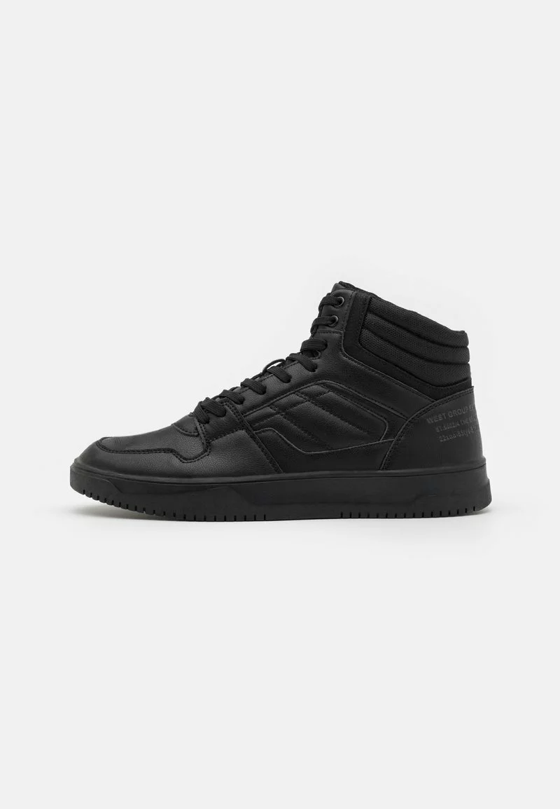 Pier One Uomo LEATHER - Sneakers Alte - Black 3 Pier One Uomo LEATHER - Sneakers Alte - Black