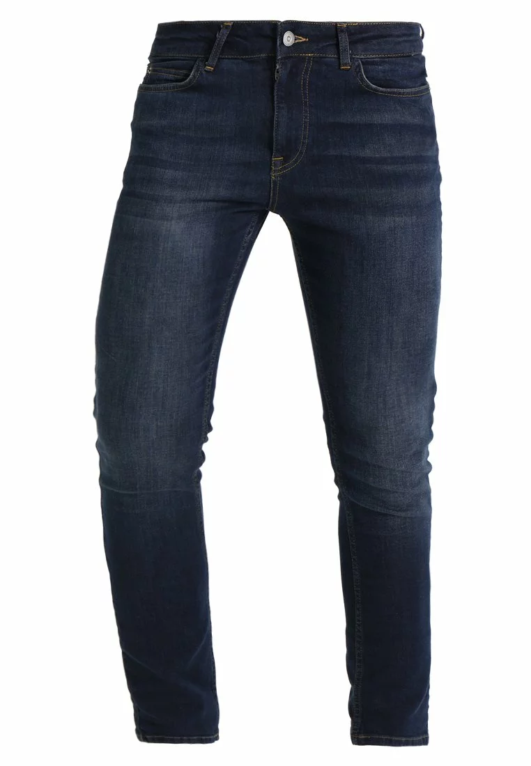 Pier One Uomo Jeans Skinny Fit - Dark Blue Denim 8 Pier One Uomo Jeans Skinny Fit - Dark Blue Denim - immagine 6