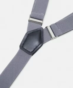 Pier One Uomo SUSPENDER/HOSENTRÄGER SET - Fazzoletti Da Taschino - Grey -Moda Perfetta c16c906ae6e54cdb9fadbe21a76974f1