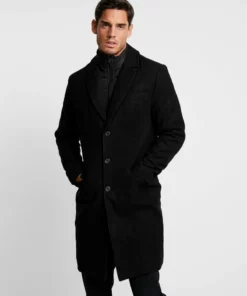Pier One Uomo Cappotto Classico - Black
