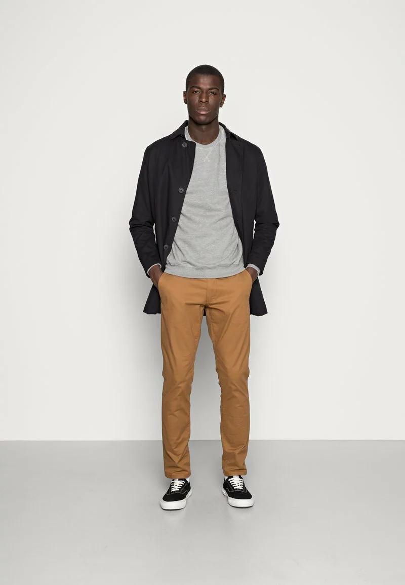 Pier One Uomo 2er Pack CREW NECK - Felpa - Mottled Light Grey/black 3 Pier One Uomo 2er Pack CREW NECK - Felpa - Mottled Light Grey/black