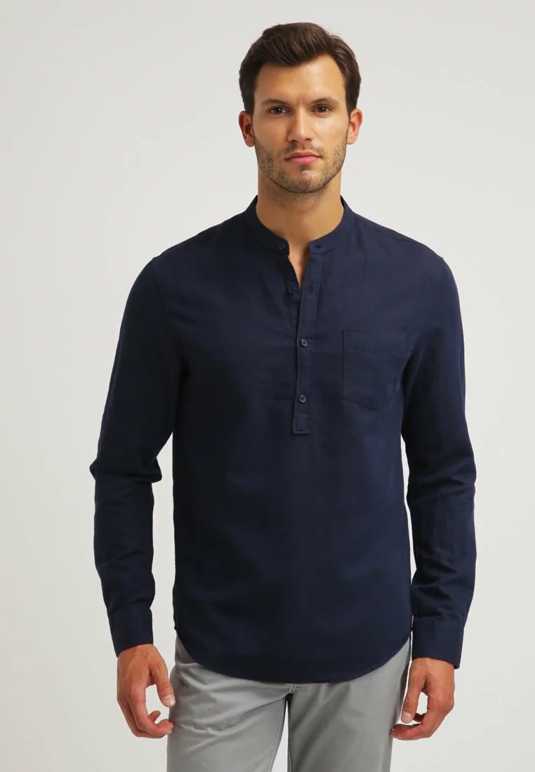 Pier One Uomo Camicia - Dark Blue 3 Pier One Uomo Camicia - Dark Blue