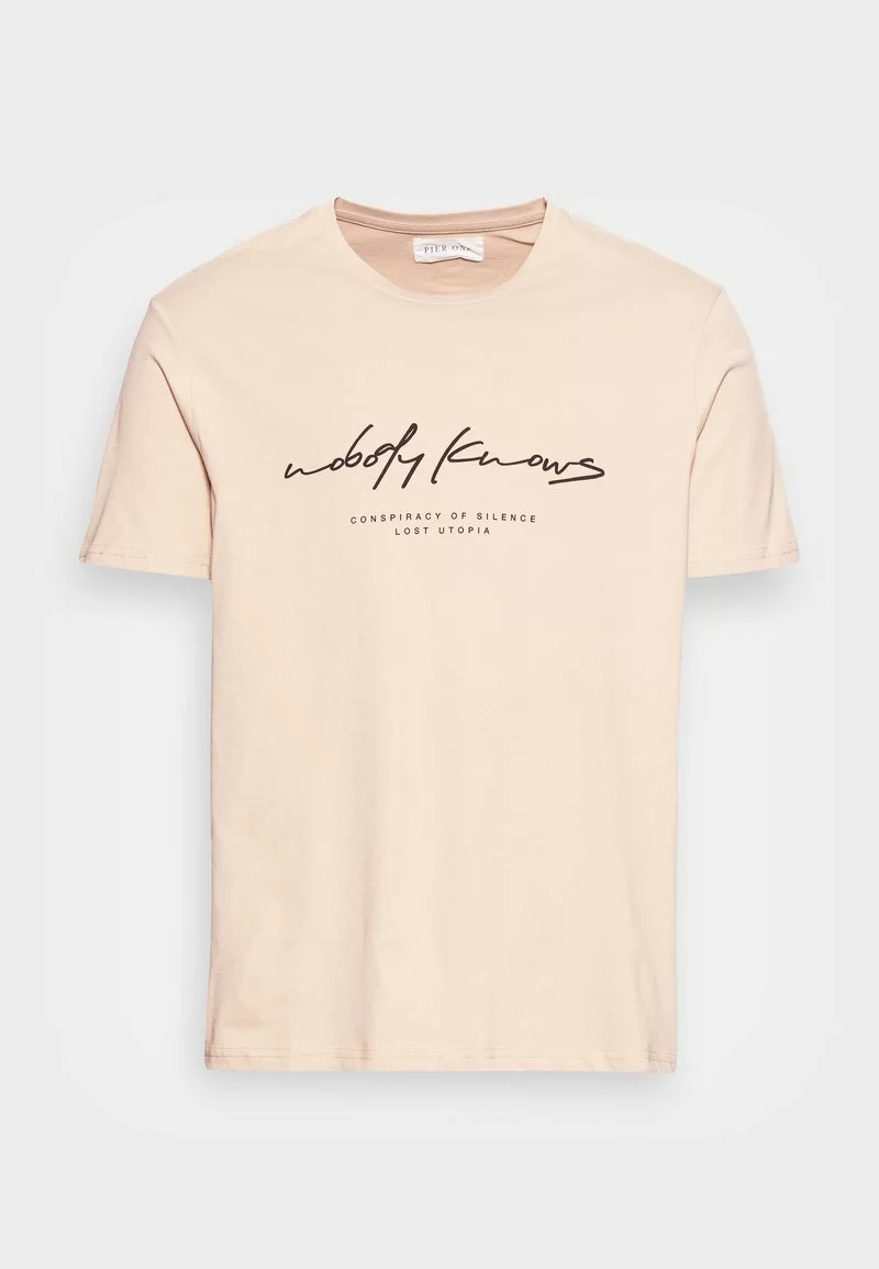 Pier One Uomo T-shirt Con Stampa - Tan 6 Pier One Uomo T-shirt Con Stampa - Tan - immagine 4