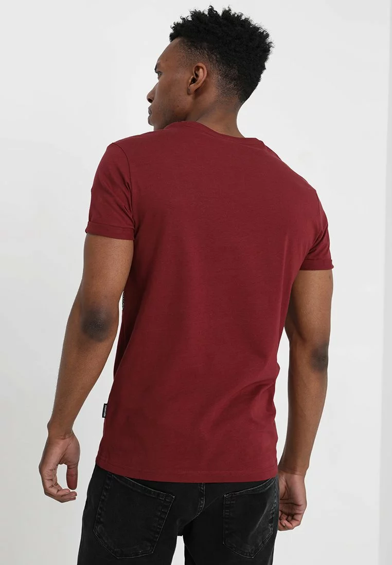 Pier One Uomo T-shirt Con Stampa - Bordeaux 5 Pier One Uomo T-shirt Con Stampa - Bordeaux - immagine 3