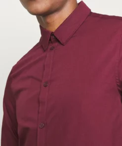 Pier One Uomo Camicia Elegante - Bordeaux 13 Pier One Uomo Camicia Elegante - Bordeaux -Moda Perfetta c8722db9d6e944d98f1c009aac146513