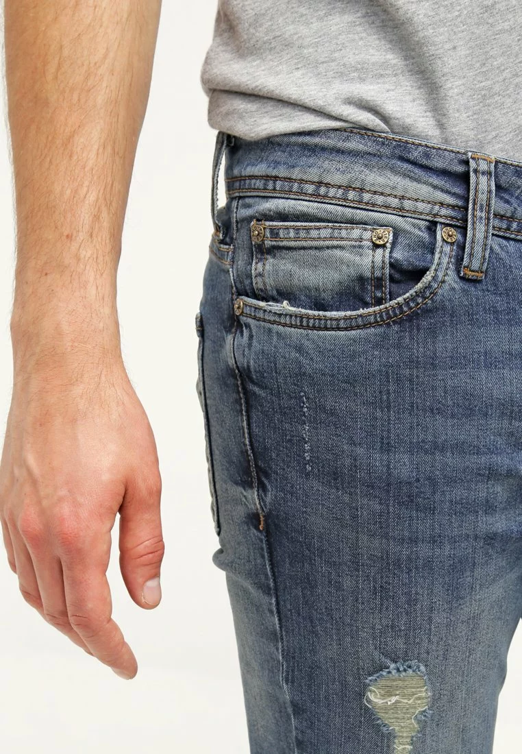 Pier One Uomo Jeans Slim Fit - Destroyed Denim 6 Pier One Uomo Jeans Slim Fit - Destroyed Denim - immagine 4