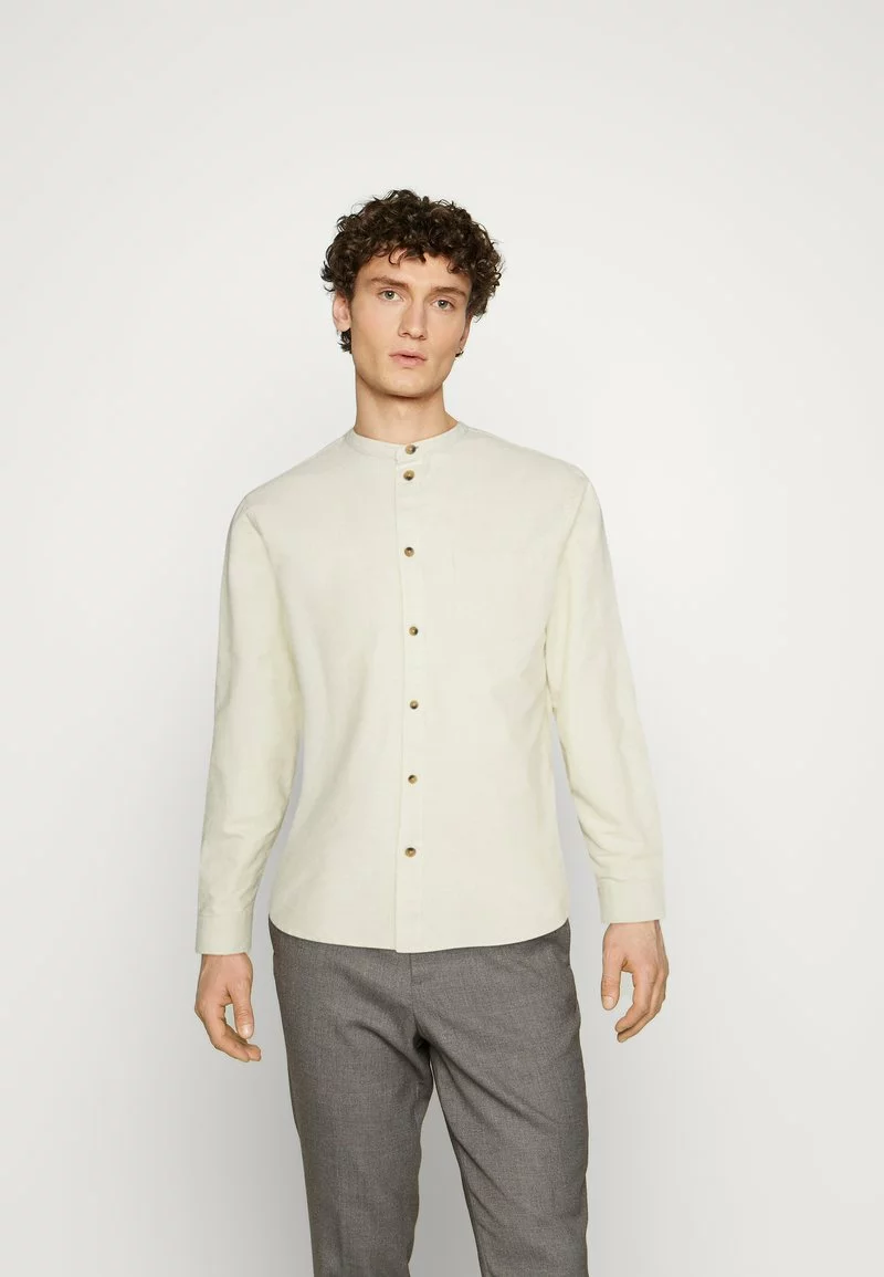 Pier One Uomo COLLAR OXFORD - Camicia - Off-white 3 Pier One Uomo COLLAR OXFORD - Camicia - Off-white