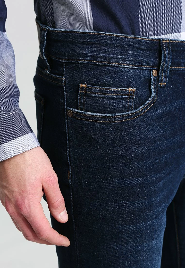 Pier One Uomo BASIC - Jeans A Sigaretta - Dark Blue Denim 6 Pier One Uomo BASIC - Jeans A Sigaretta - Dark Blue Denim - immagine 4