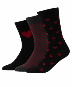 Pier One Uomo VALENTINES 3 PACK - Calze - Black/dark Red 8 Pier One Uomo VALENTINES 3 PACK - Calze - Black/dark Red -Moda Perfetta cac0add0f3cb4cc2be2f8fbe8ab3bcb8