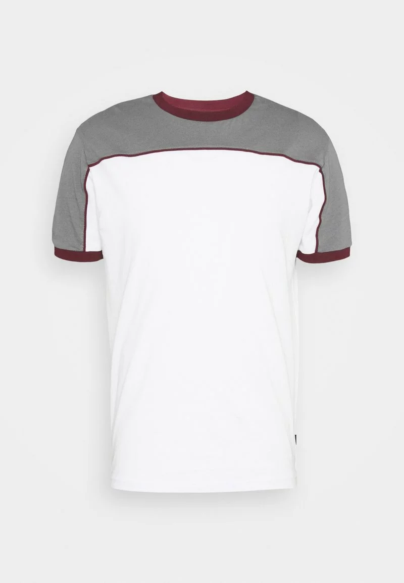 Pier One Uomo T-shirt Con Stampa - Grey/white/bordeaux 8 Pier One Uomo T-shirt Con Stampa - Grey/white/bordeaux - immagine 6