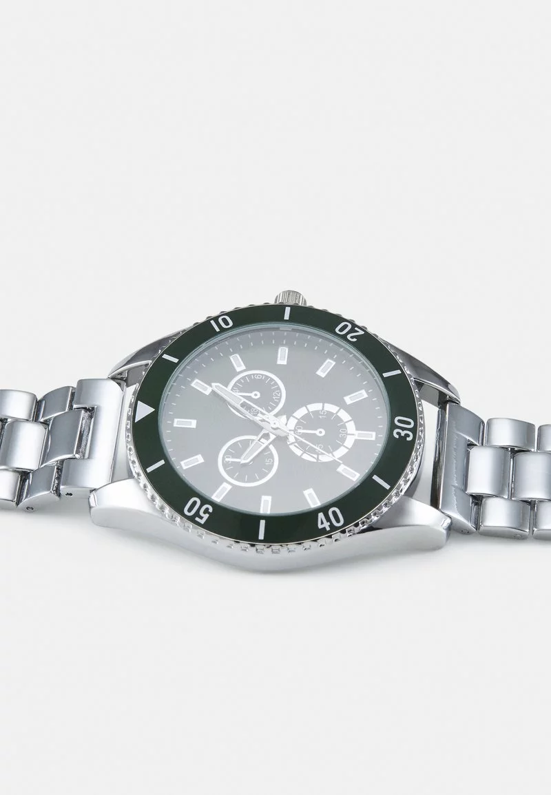 Pier One UNISEX - Orologio - Silver-coloured/green 6 Pier One UNISEX - Orologio - Silver-coloured/green - immagine 4