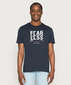 Pier One Uomo T-shirt Con Stampa - Dark Blue