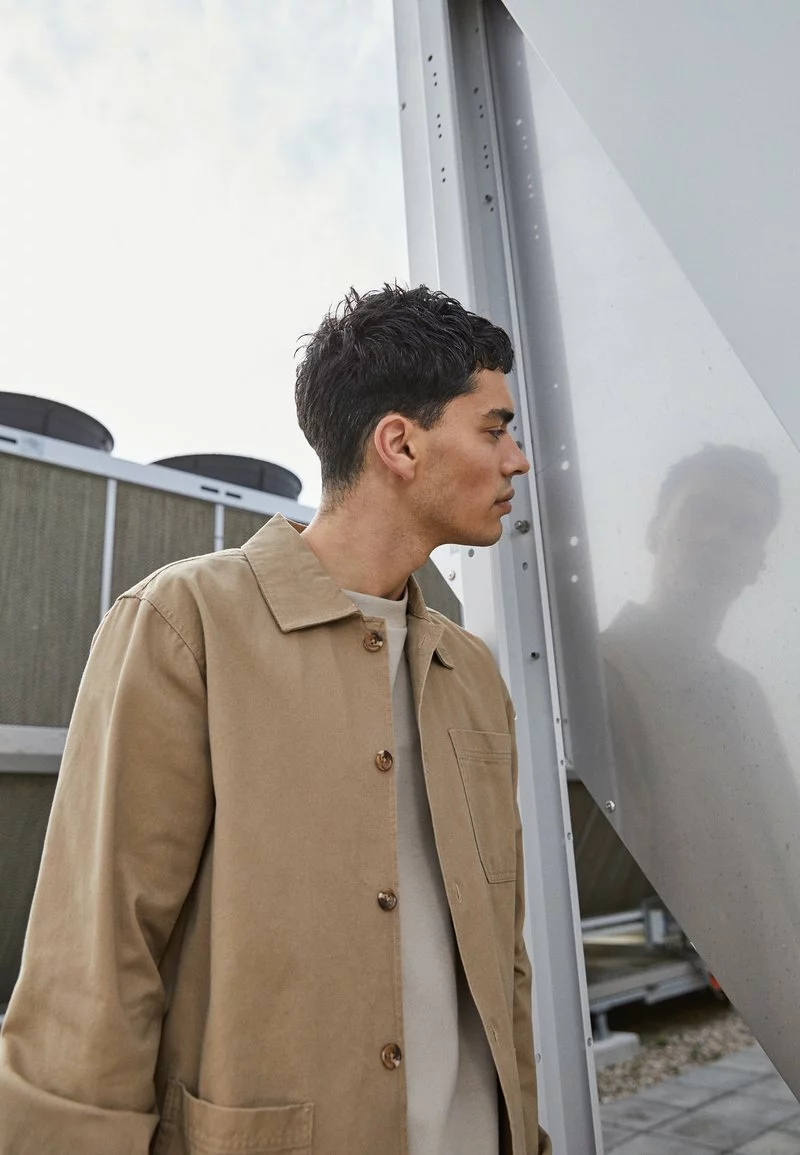 Pier One Uomo Giacca Leggera - Tan 5 Pier One Uomo Giacca Leggera - Tan - immagine 3