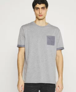 Pier One Uomo T-shirt Con Stampa - Mottled Grey
