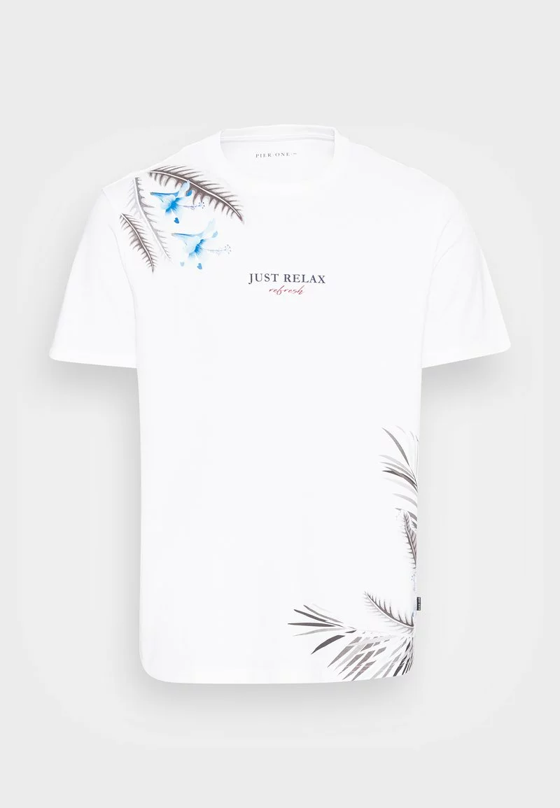 Pier One Uomo T-shirt Con Stampa - White 6 Pier One Uomo T-shirt Con Stampa - White - immagine 4