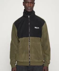 Pier One Uomo Giacca In Pile - Black/olive