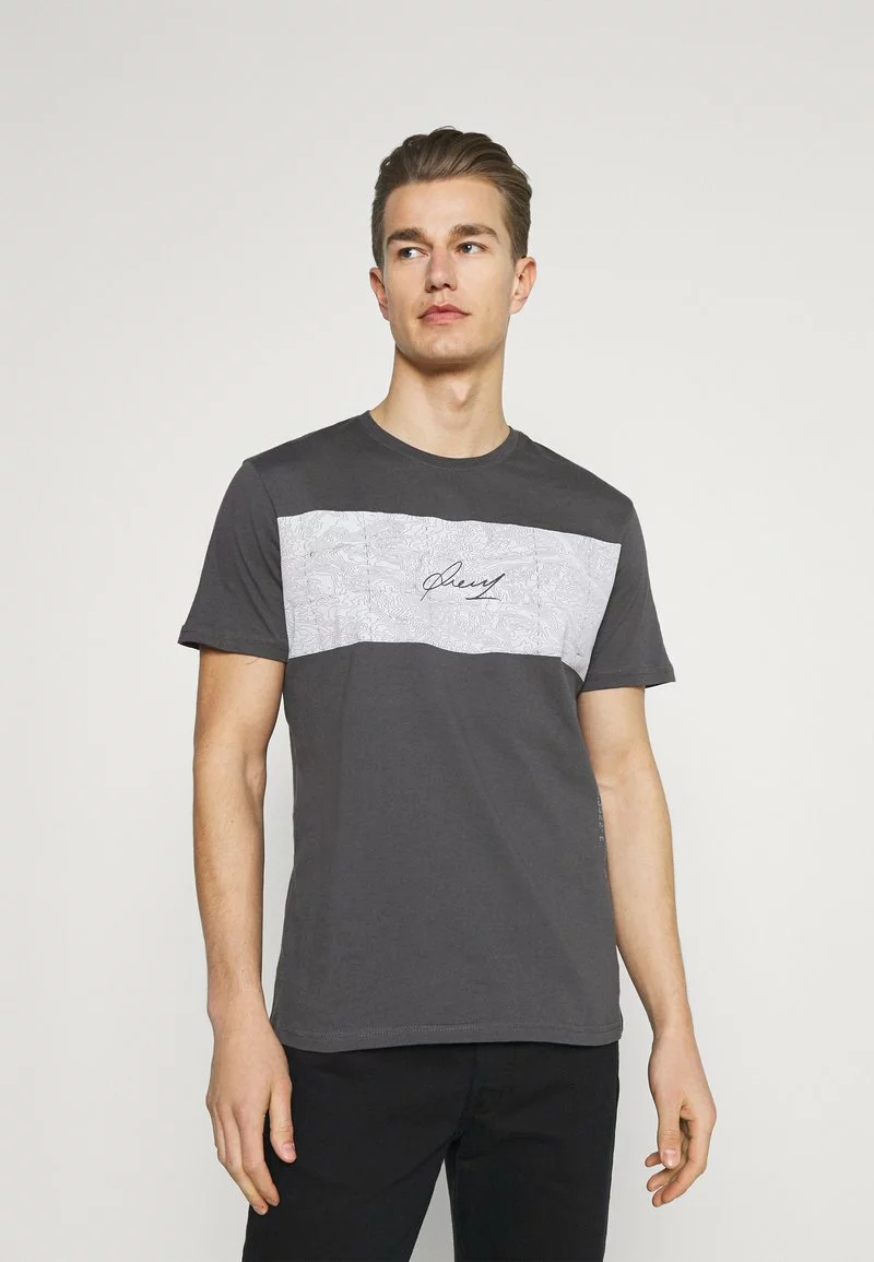 Pier One Uomo T-shirt Con Stampa - Dark Grey 3 Pier One Uomo T-shirt Con Stampa - Dark Grey
