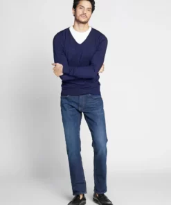 Pier One Uomo 4 PACK - T-shirt Basic - Black/white/blue