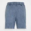 Pier One Uomo LOUNGE ACID WASHED SHORTS - Pantaloni Del Pigiama - Blue