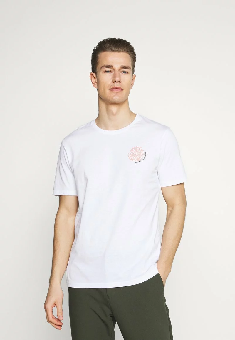 Pier One Uomo T-shirt Con Stampa - White 3 Pier One Uomo T-shirt Con Stampa - White