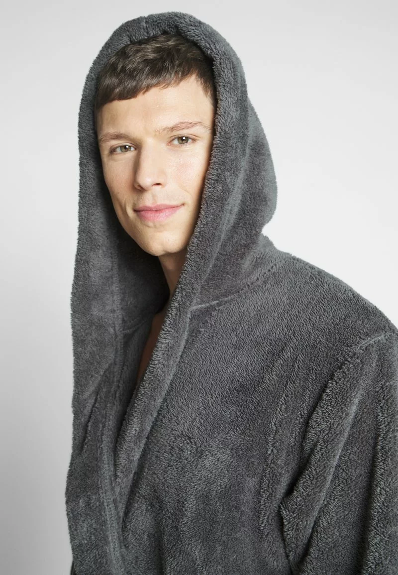 Pier One Uomo Accappatoio - Dark Gray 6 Pier One Uomo Accappatoio - Dark Gray - immagine 4