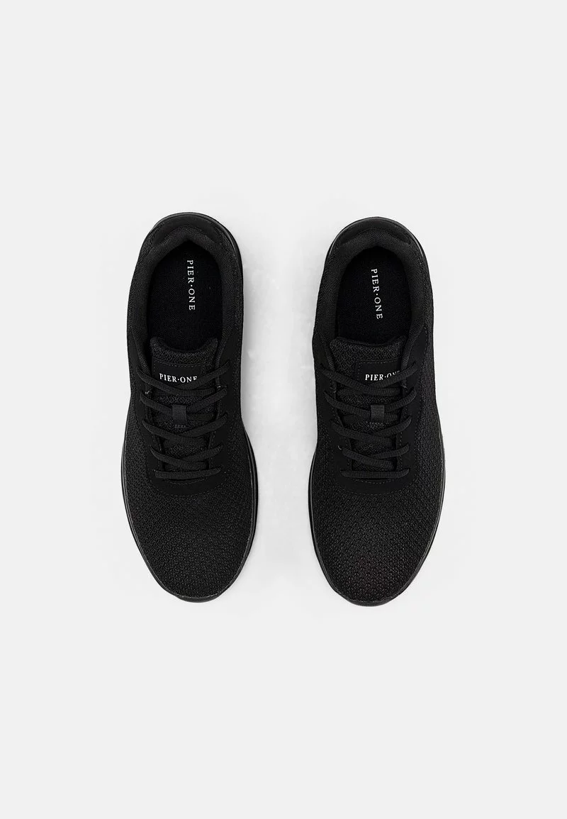 Pier One Unisex Sneakers Basse - Black 6 Pier One Unisex Sneakers Basse - Black - immagine 4