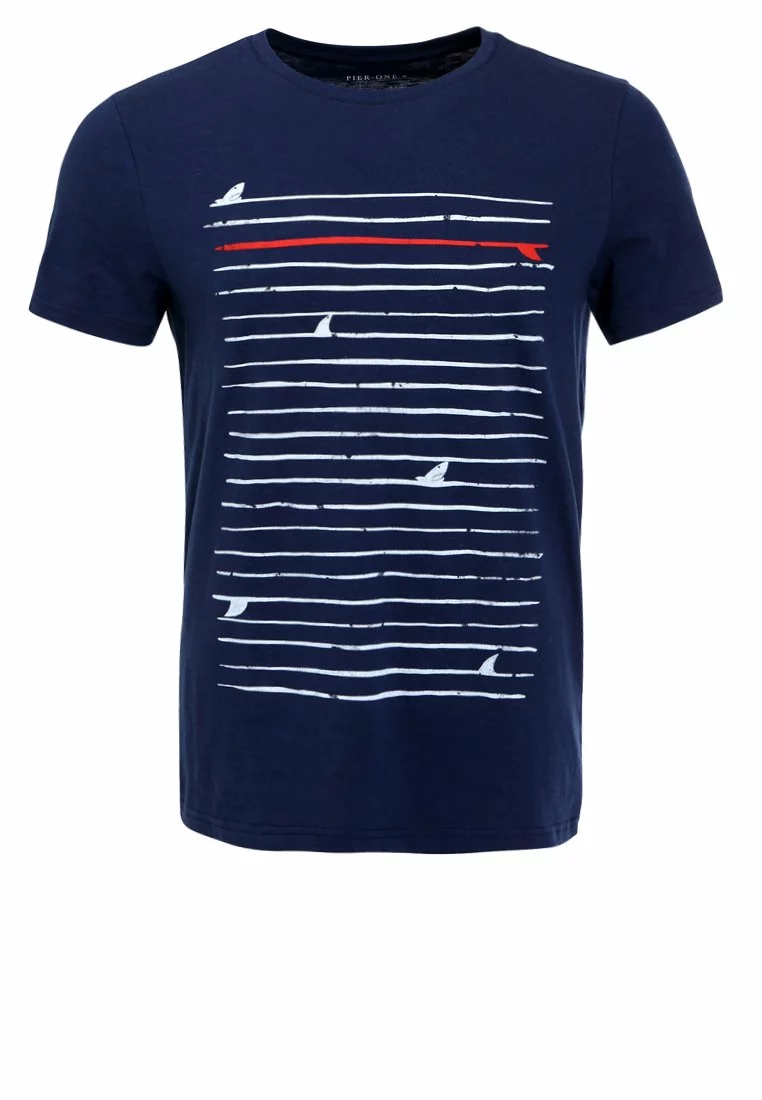 Pier One Uomo T-shirt Con Stampa - Navy 8 Pier One Uomo T-shirt Con Stampa - Navy - immagine 6