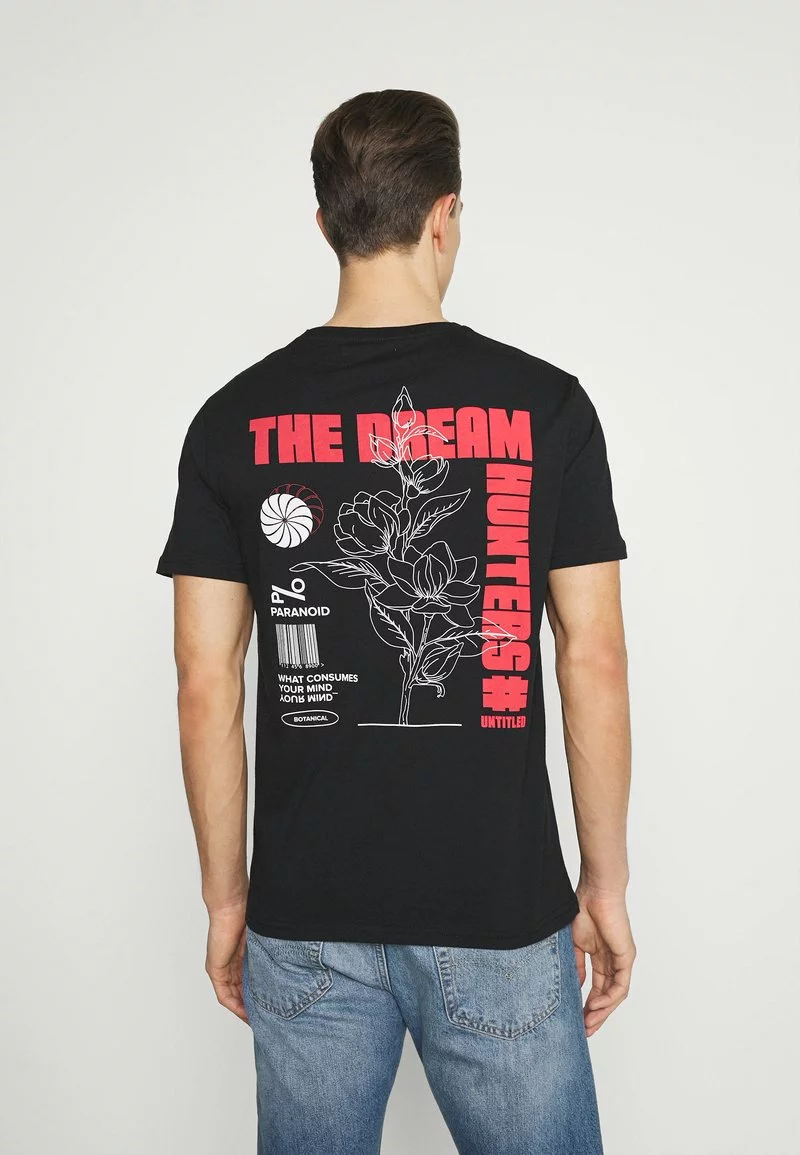 Pier One Uomo T-shirt Con Stampa - Black 3 Pier One Uomo T-shirt Con Stampa - Black