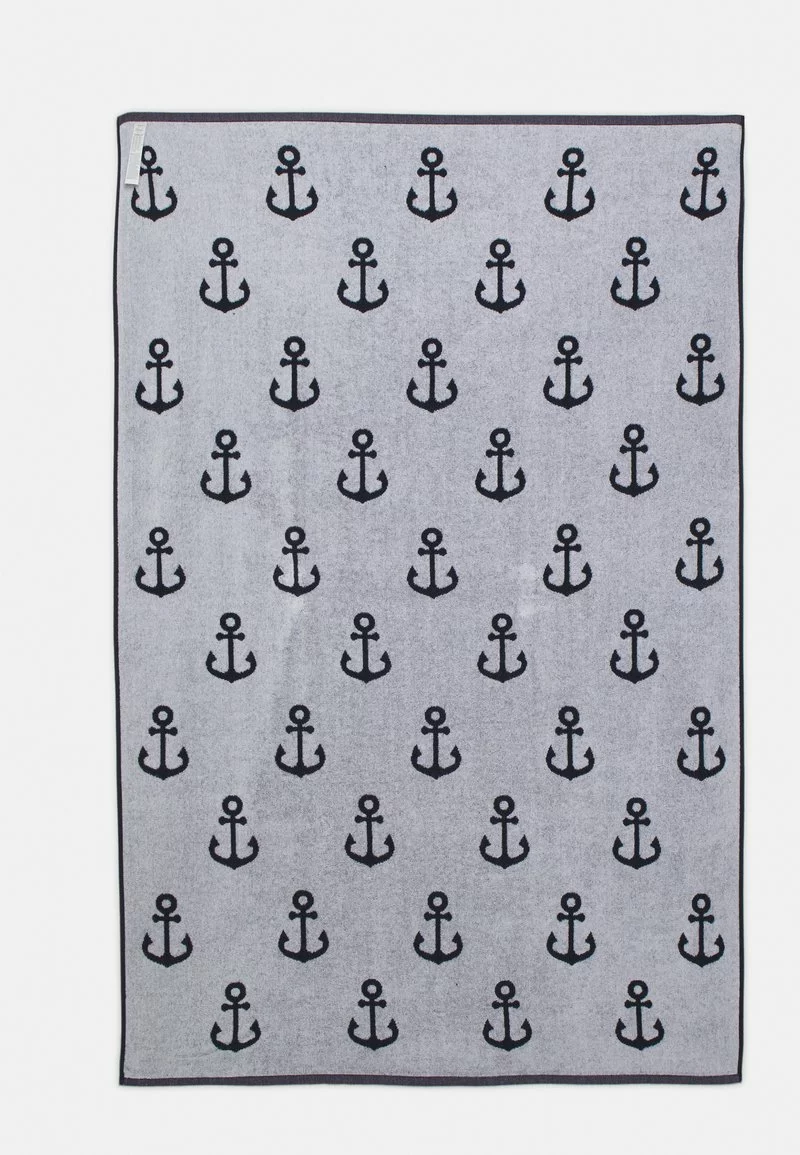 Pier One Uomo BEACH TOWEL 150X100CM 550GSM - Telo Mare - Dark Blue/white 4 Pier One Uomo BEACH TOWEL 150X100CM 550GSM - Telo Mare - Dark Blue/white - immagine 2