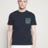 Pier One Uomo T-shirt Con Stampa - Dark Blue