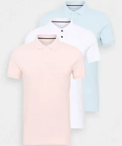 Pier One Uomo 3 PACK - Polo - White/light Blue/pink -Moda Perfetta e076d6446cf4456082c2304ae412145d