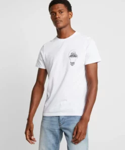 Pier One Uomo T-shirt Con Stampa - White
