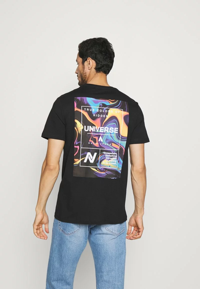 Pier One Uomo T-shirt Con Stampa - Black 5 Pier One Uomo T-shirt Con Stampa - Black - immagine 3