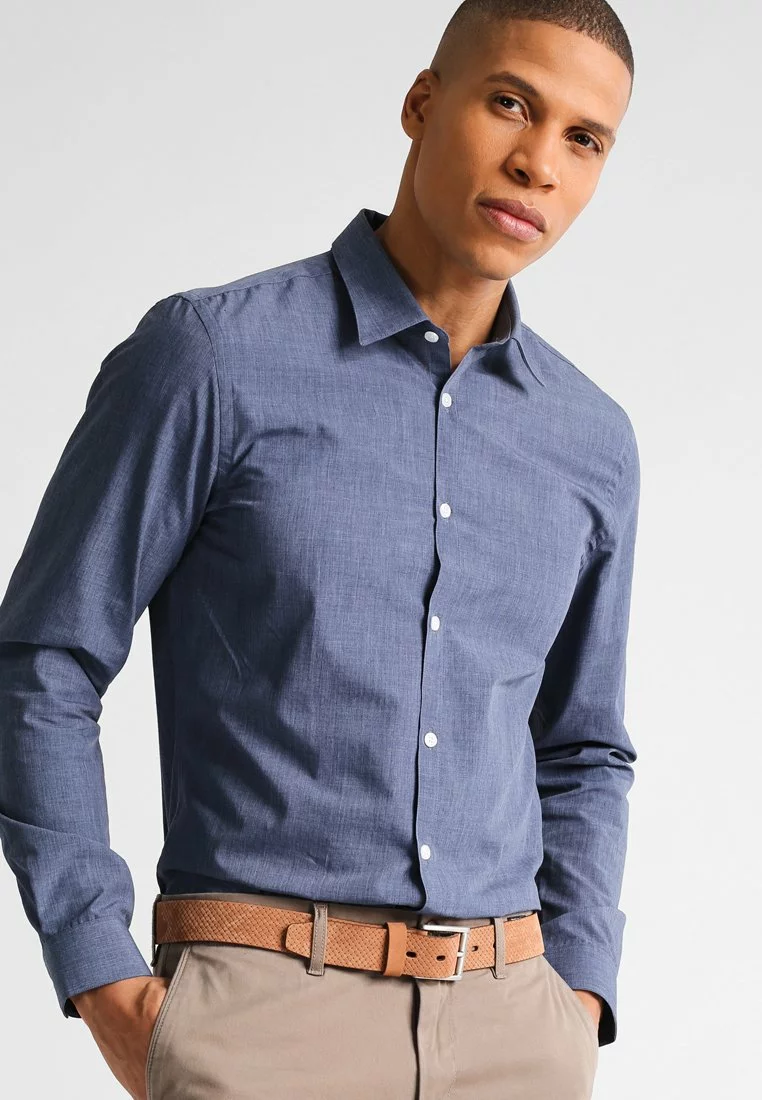 Pier One Uomo Camicia - Blue 3 Pier One Uomo Camicia - Blue