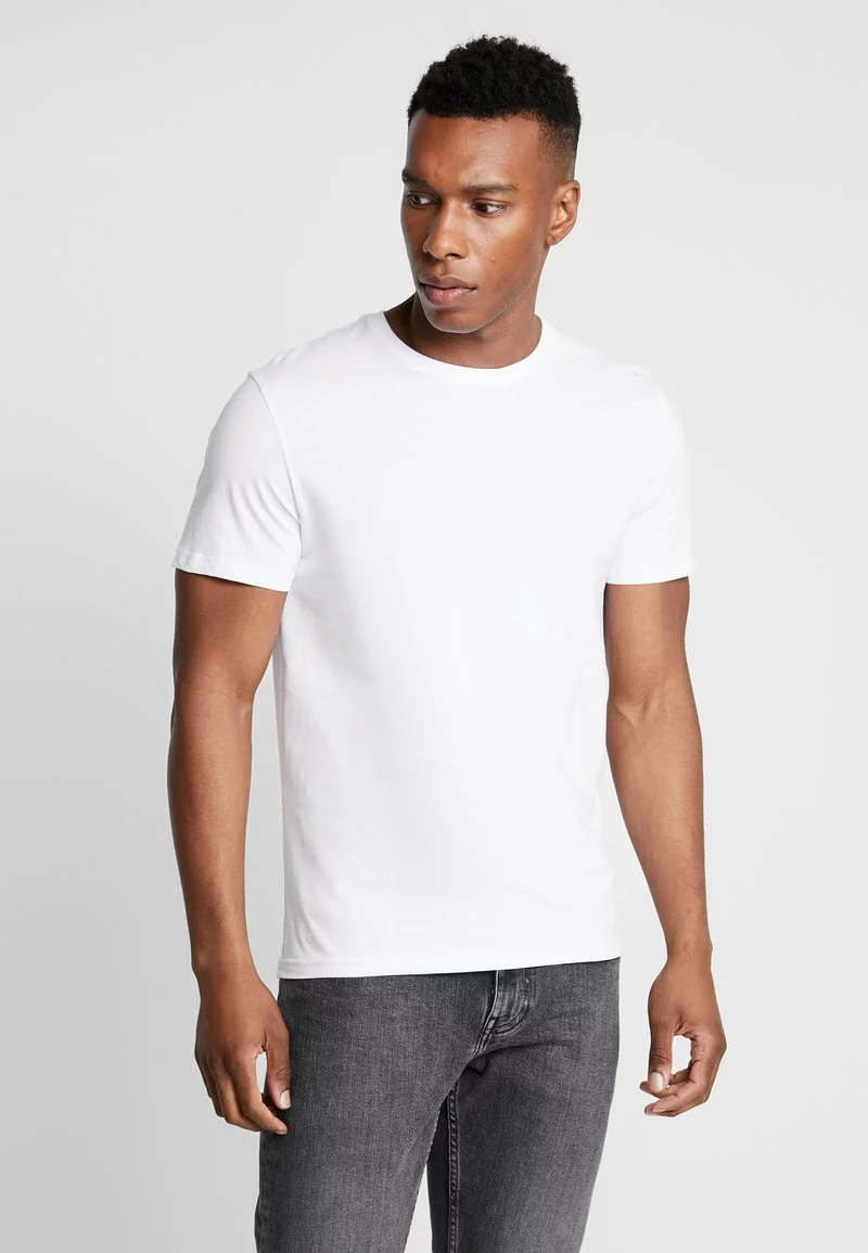 Pier One Uomo 3 PACK - T-shirt Basic - White 5 Pier One Uomo 3 PACK - T-shirt Basic - White - immagine 3