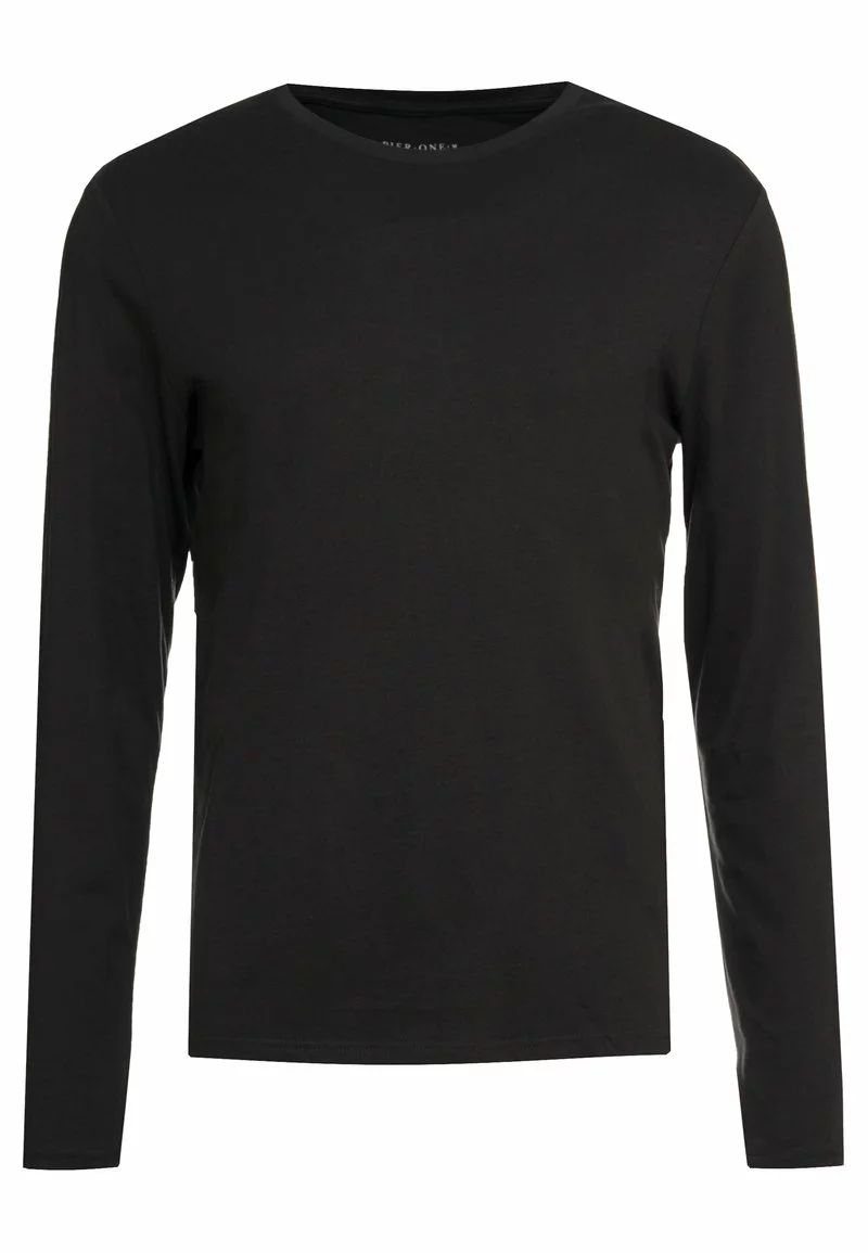 Pier One Uomo Maglietta A Manica Lunga - Black 6 Pier One Uomo Maglietta A Manica Lunga - Black - immagine 4
