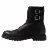 Pier One Uomo Stivaletti Texani / Biker - Black